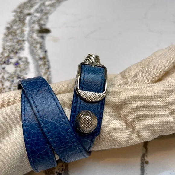 Balenciaga Arena Triple Tour Wrap Bracelet - Picture 2 of 6